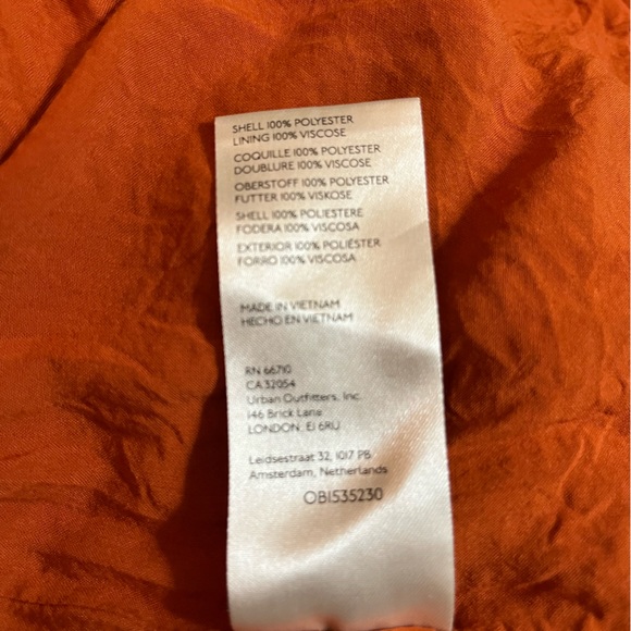 Anthropologie Rust Somerset Mini Dress Size Medium - Picture 13 of 14